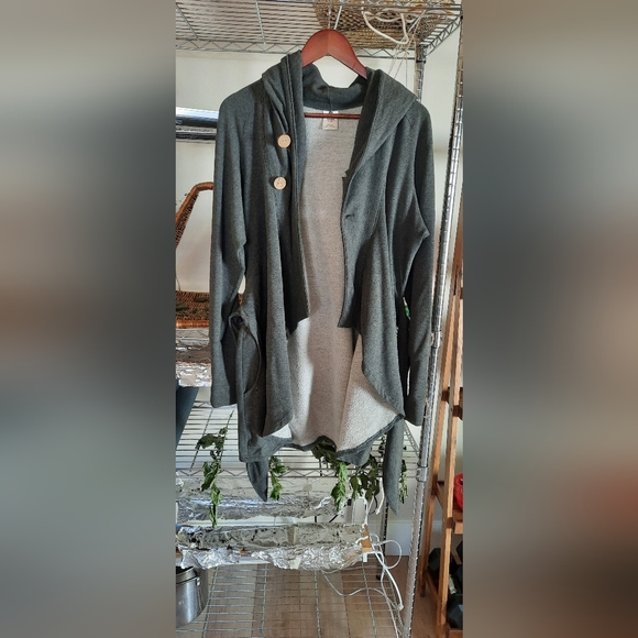 Bamboo Fleece Wrap Coat - Picture 4 of 4